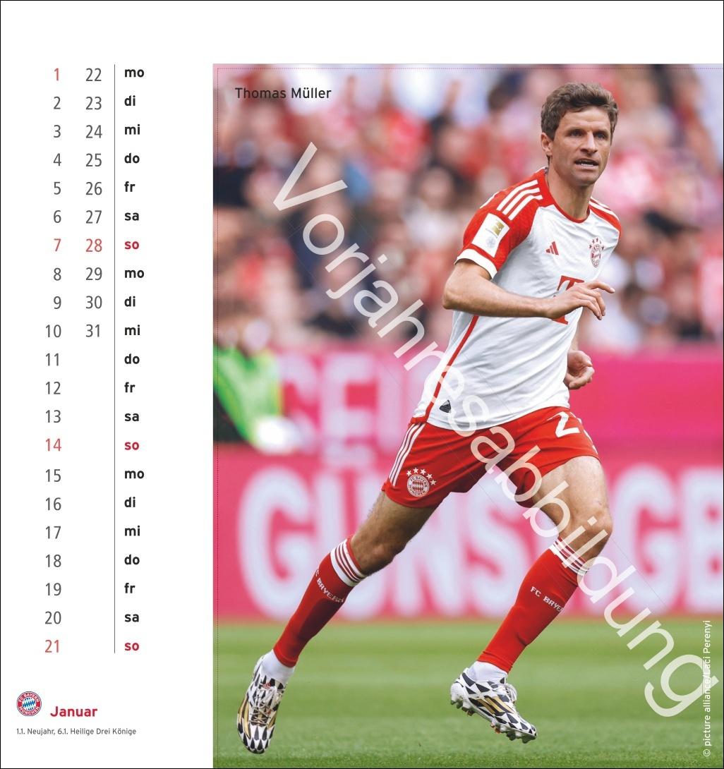 FC Bayern München Postkartenkalender 2025