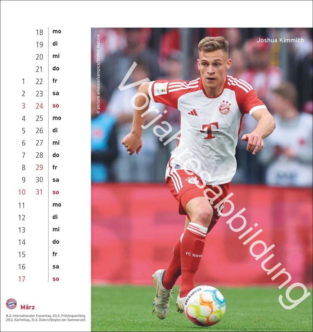 FC Bayern München Postkartenkalender 2025