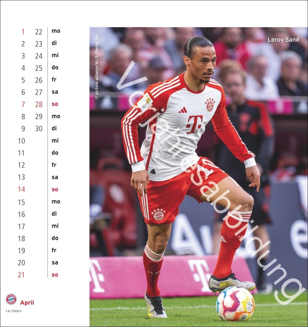 FC Bayern München Postkartenkalender 2025