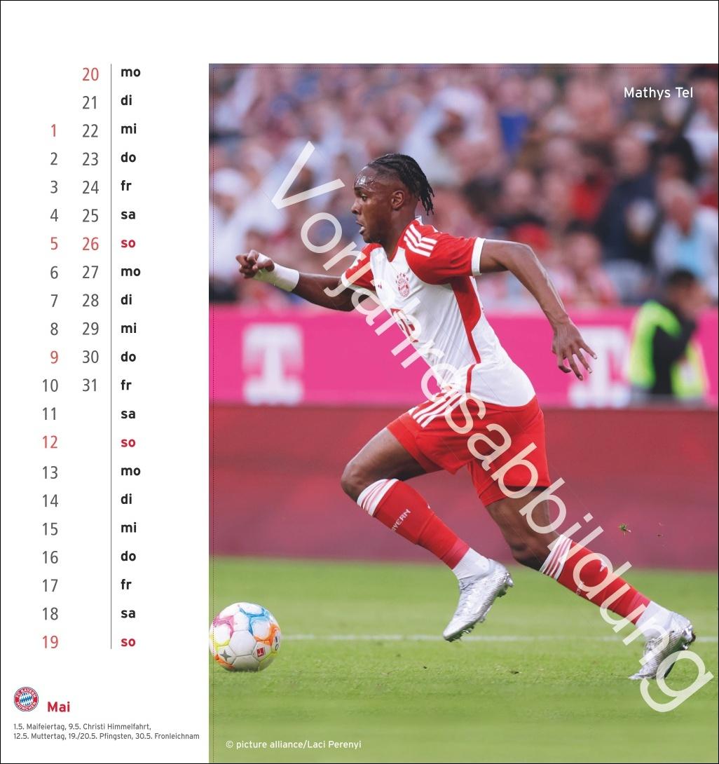 FC Bayern München Postkartenkalender 2025