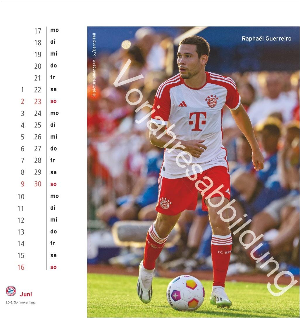 FC Bayern München Postkartenkalender 2025