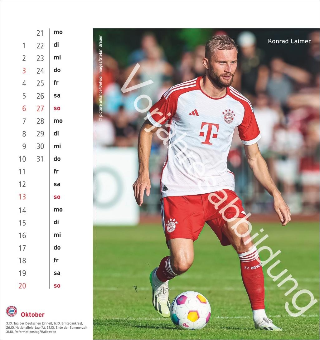 FC Bayern München Postkartenkalender 2025