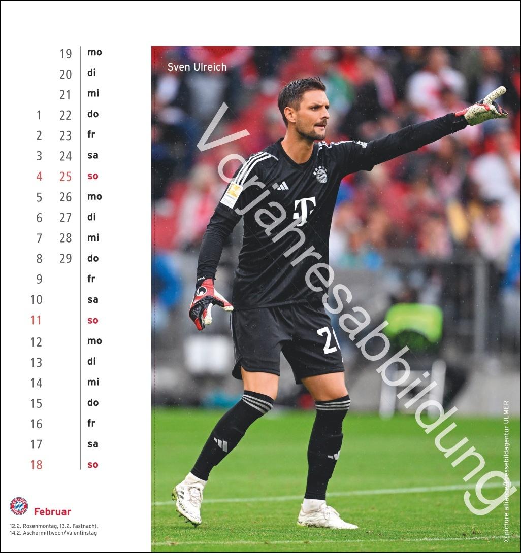 FC Bayern München Postkartenkalender 2025