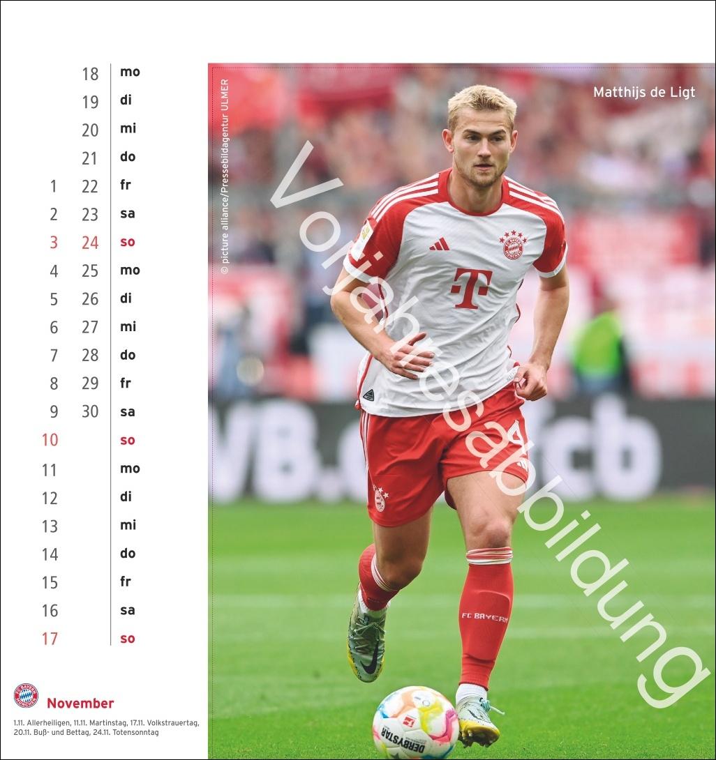 FC Bayern München Postkartenkalender 2025