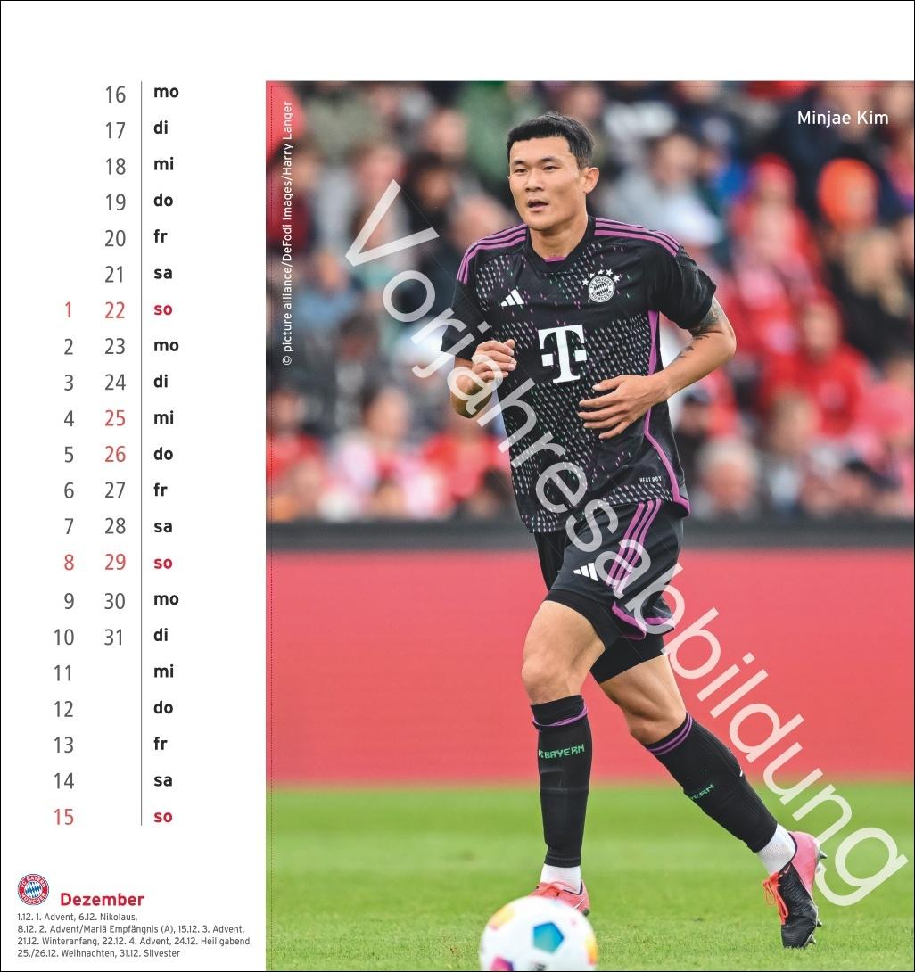 FC Bayern München Postkartenkalender 2025