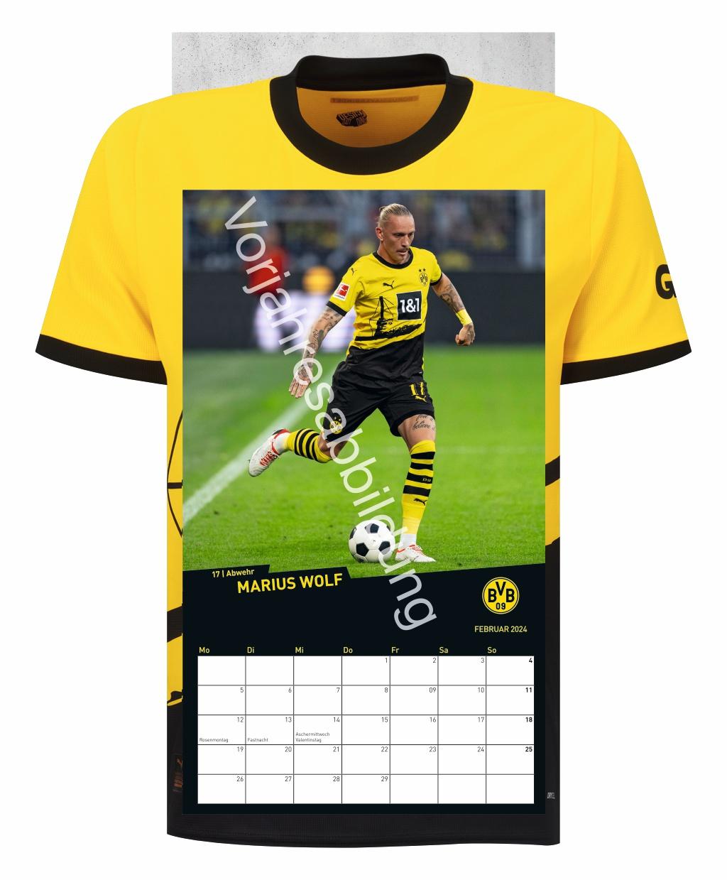 BVB Trikotkalender 2025