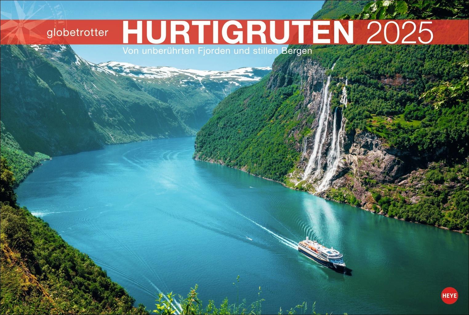 Hurtigruten Globetrotter Kalender 2025 - Von unberührten Fjorden und stillen Bergen