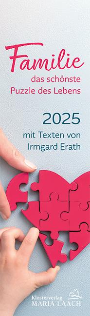 Lesezeichenkalender - Familie - das schönste Puzzle der Lebens 2025