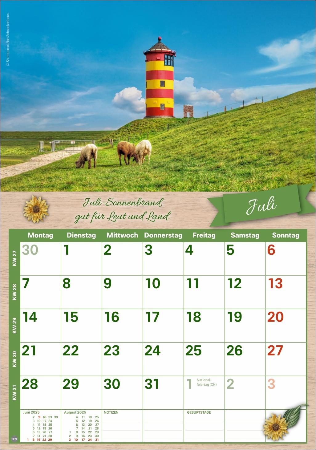 Rentnerkalender 2025