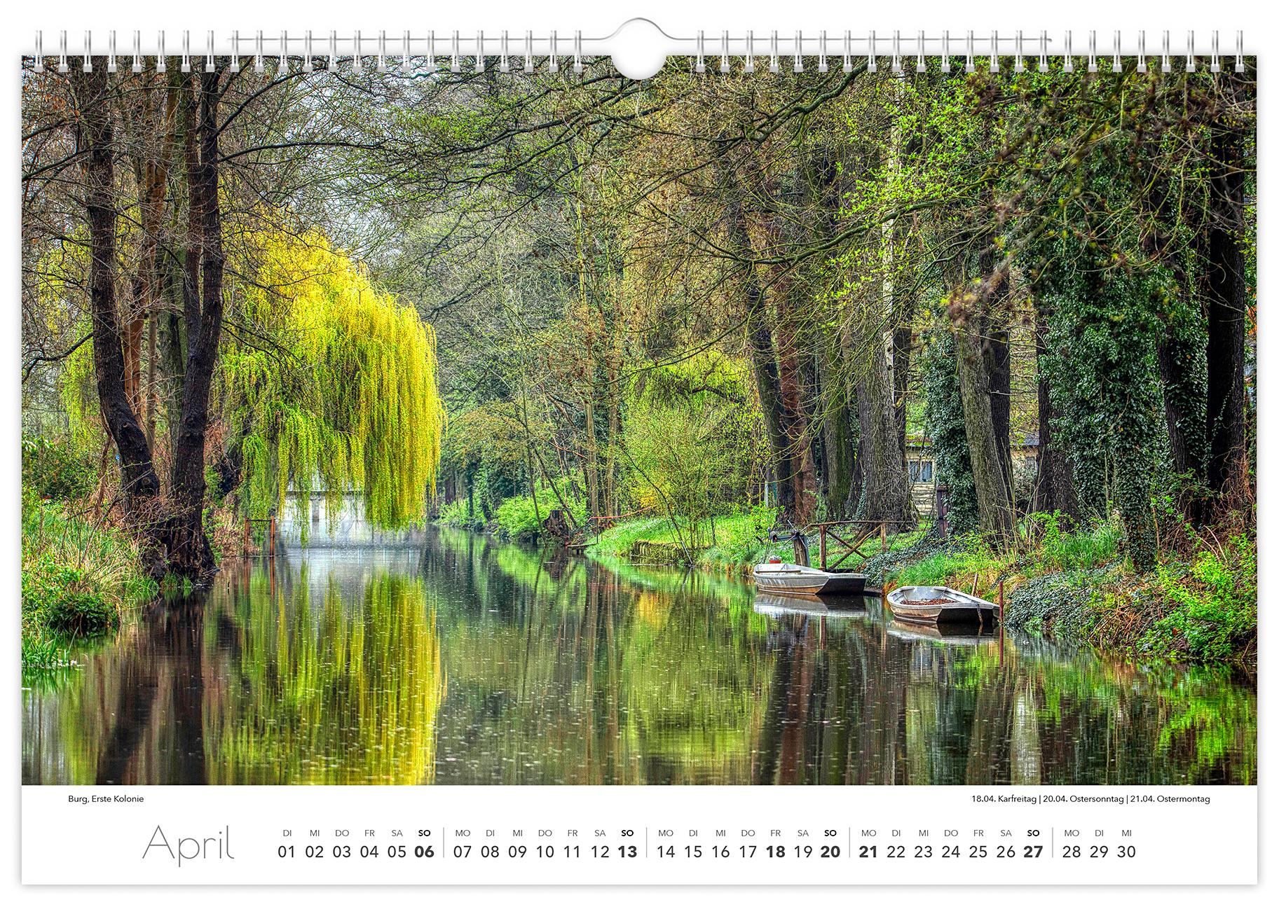 Kalender Spreewald 2025