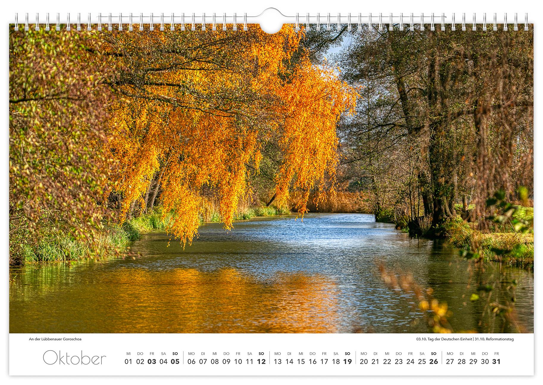 Kalender Spreewald 2025