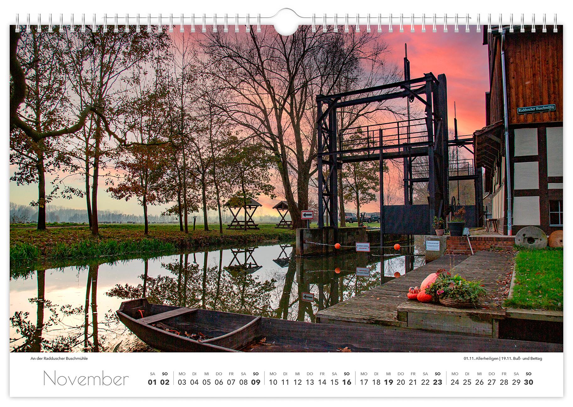 Kalender Spreewald 2025