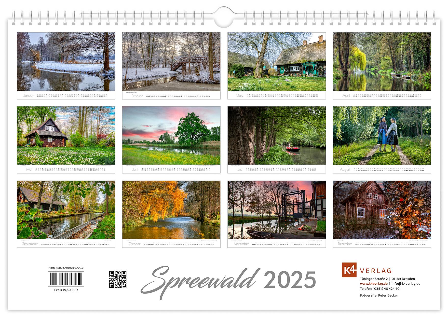 Kalender Spreewald 2025