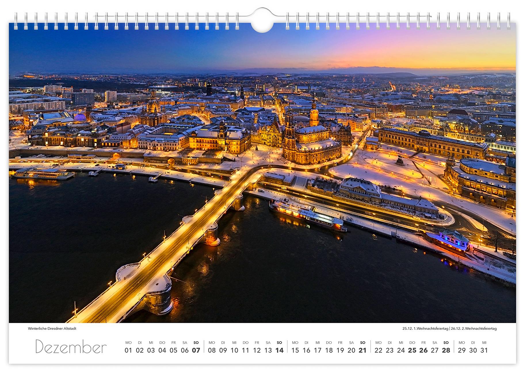 Kalender Dresden Elbflorenz 2025