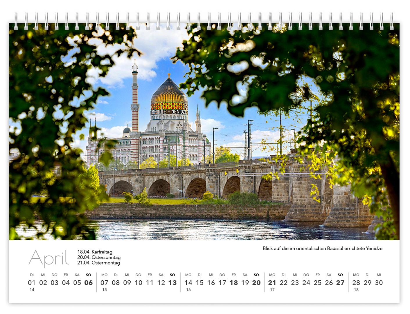 Kalender Dresden Elbflorenz kompakt 2025