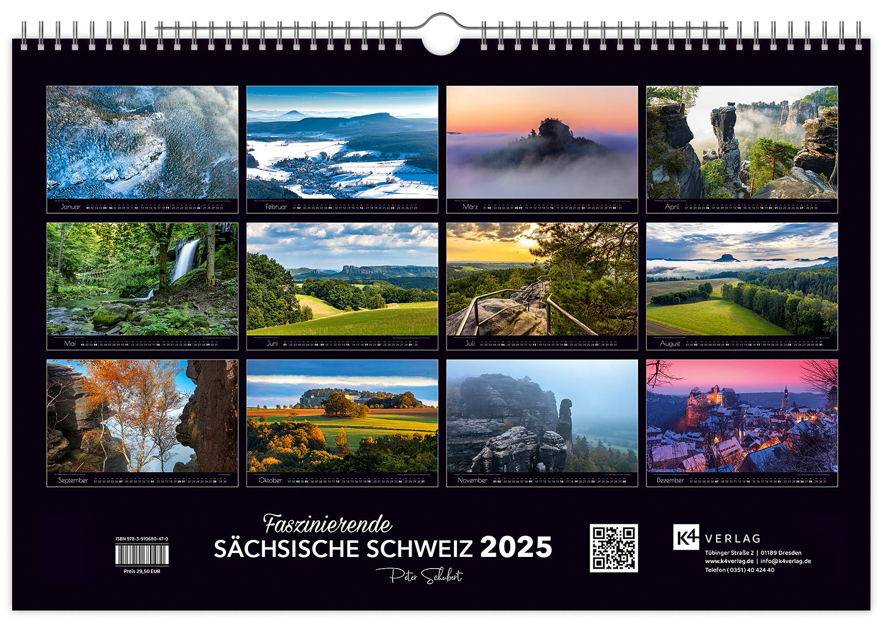 Kalender Faszinierende Sächsische Schweiz 2025