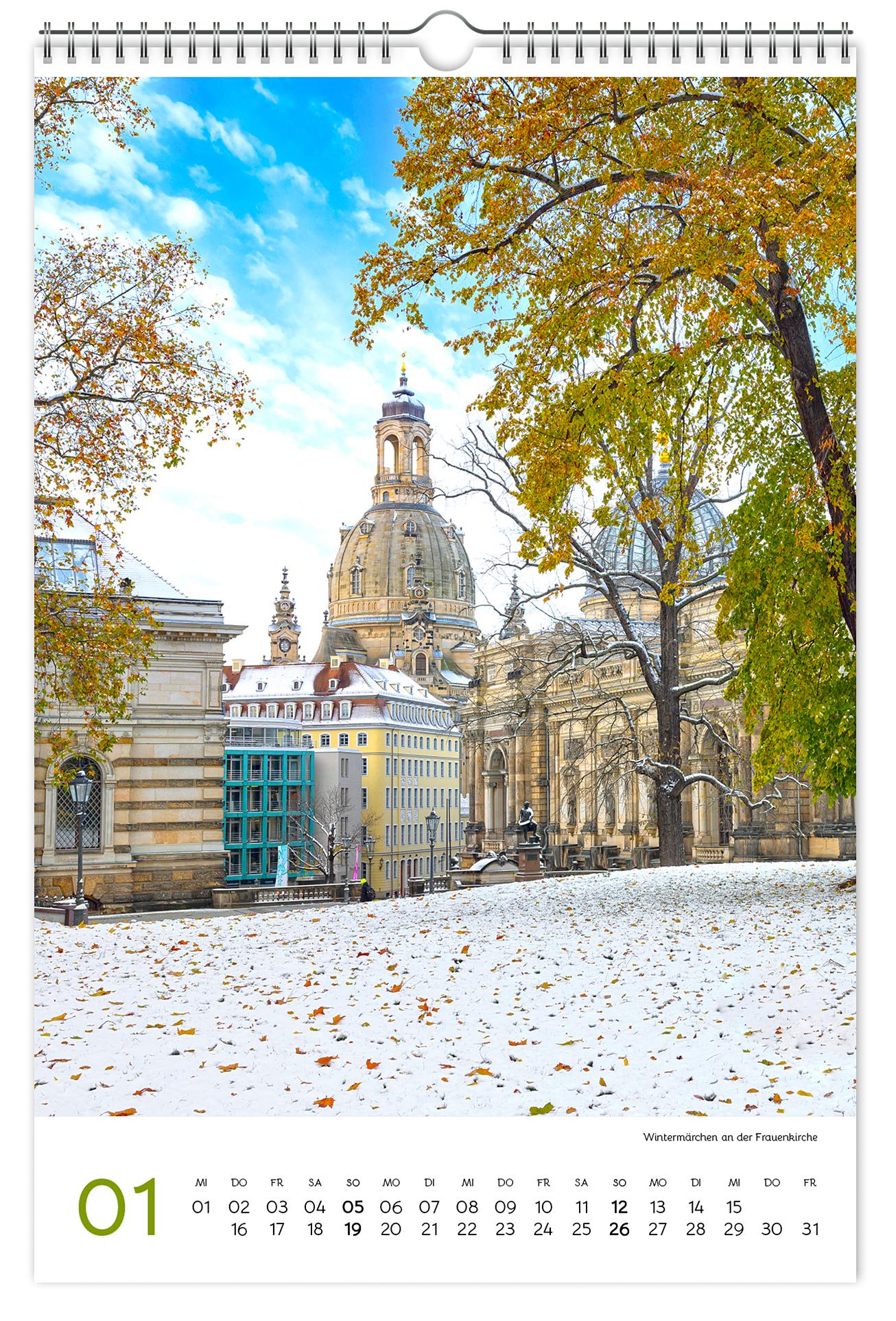 Kalender Dresden und Sächsische Schweiz 2025