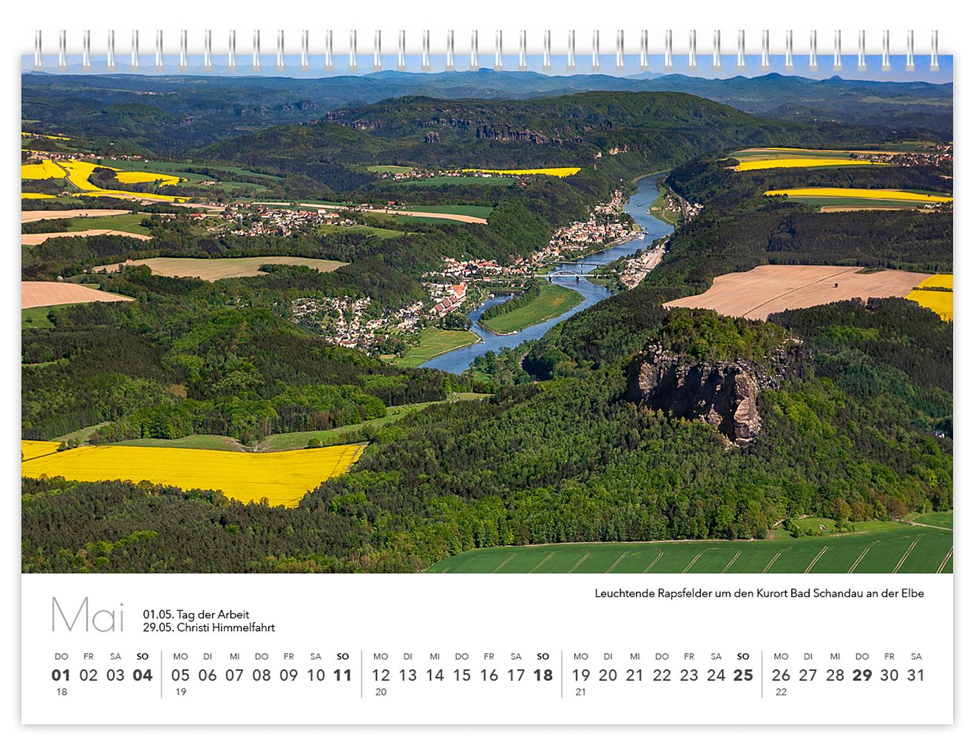 Kalender Sächsische Schweiz kompakt 2025