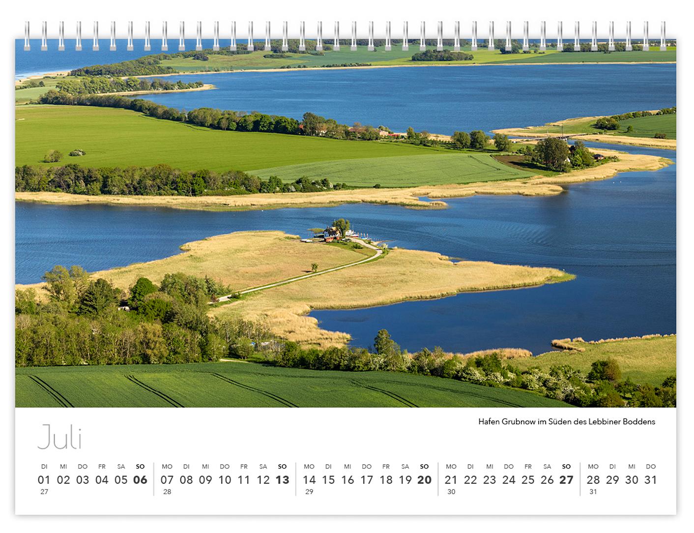 Kalender Rügen Luftaufnahmen kompakt 2025