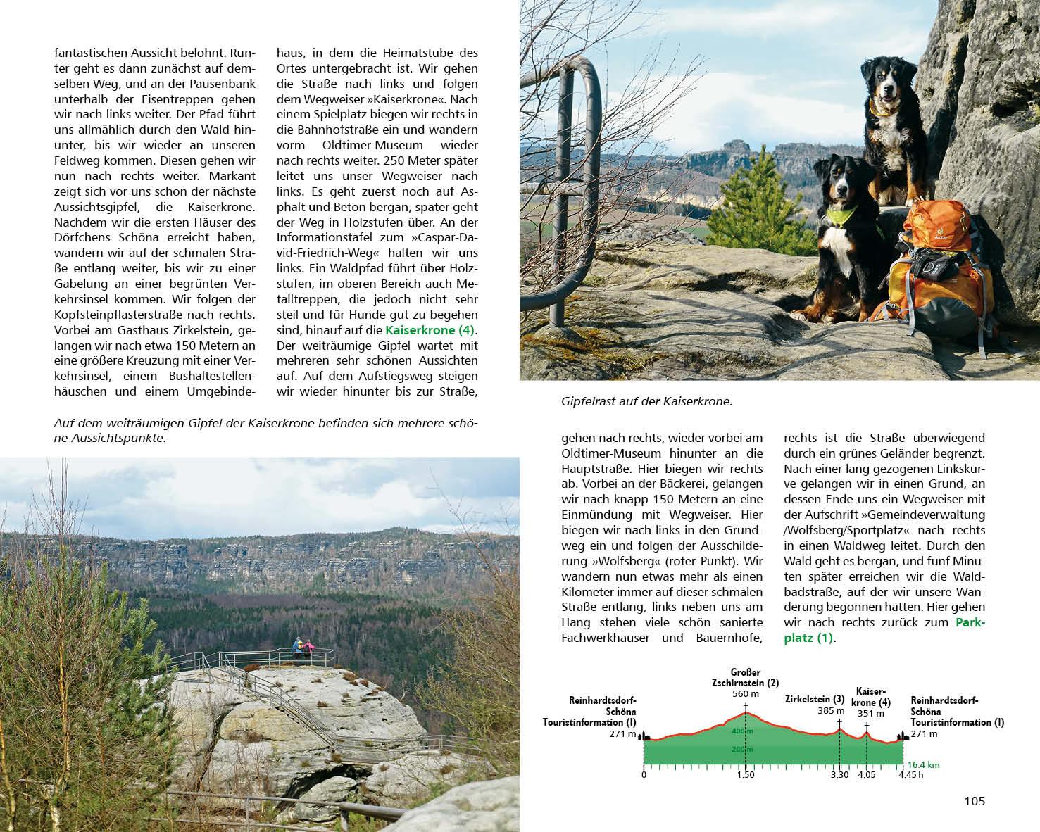 Wandern mit Hund Elbsandsteingebirge