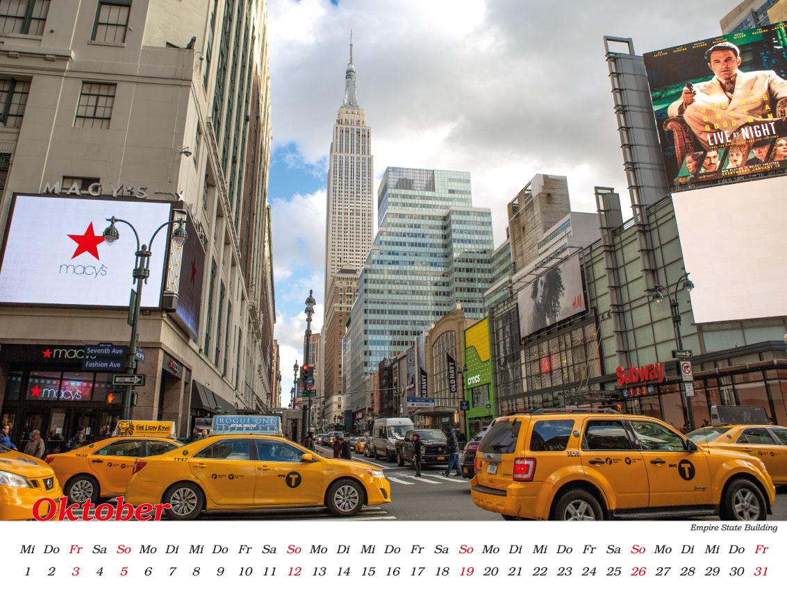 New York Kalender 2025