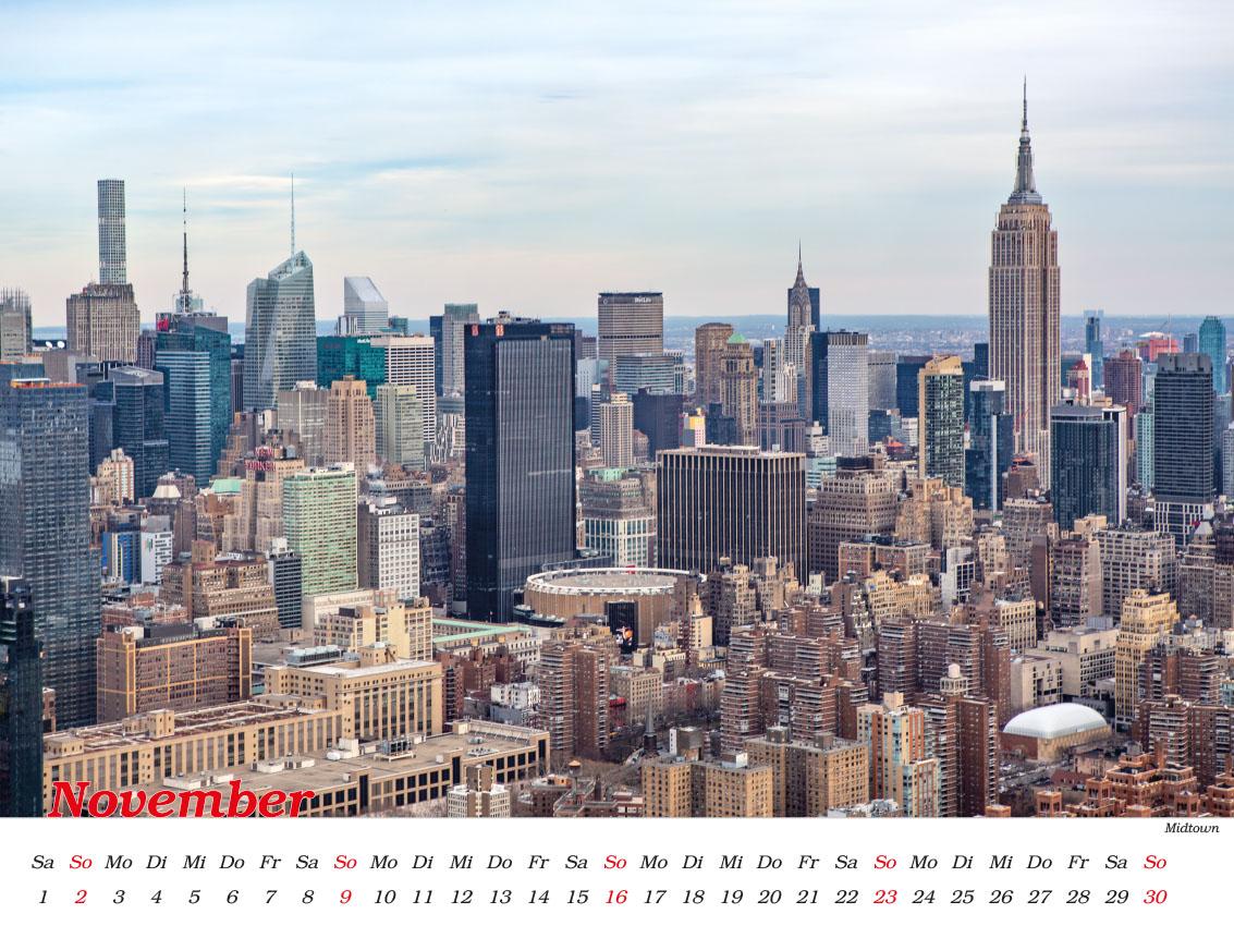 New York Kalender 2025