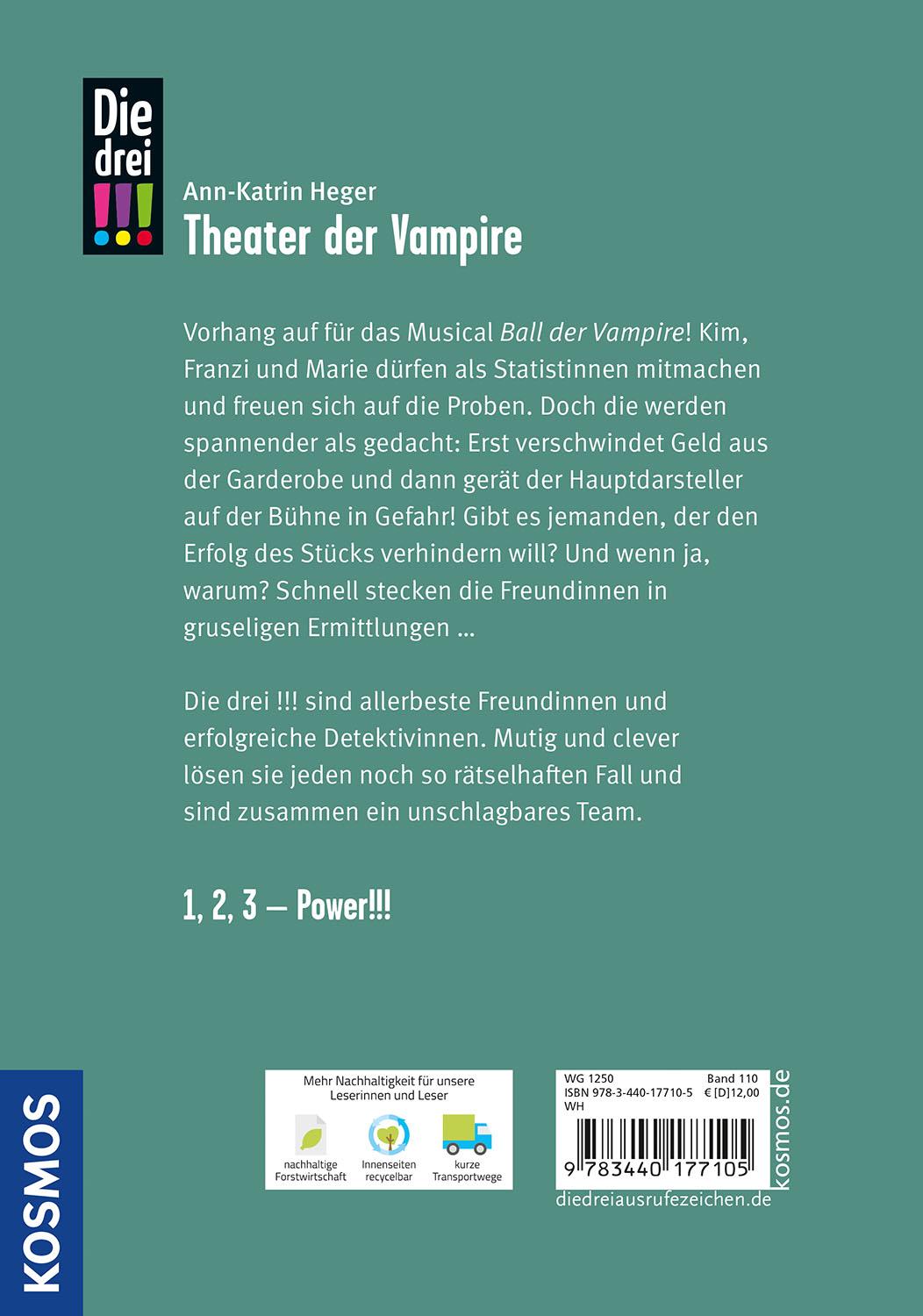 Die drei !!!, 110, Theater der Vampire