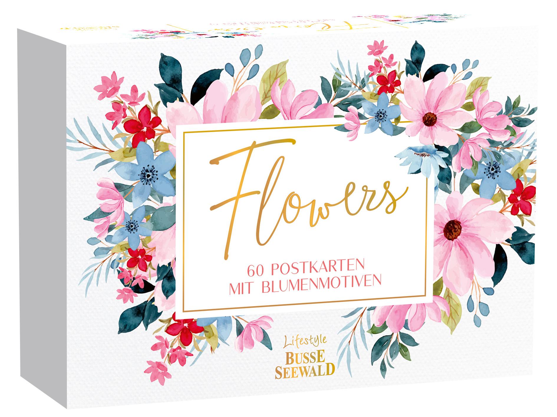 Flowers. 60 Postkarten mit Blumenmotiven