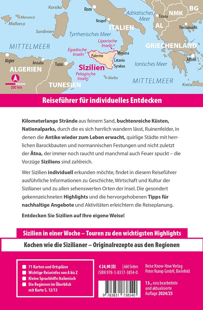 Reise Know-How Reiseführer Sizilien und Egadische, Pelagische & Liparische Inseln