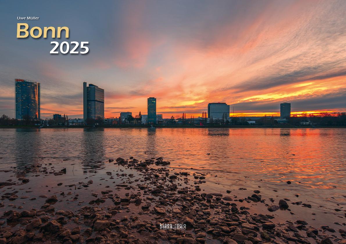 Bonn 2025 Bildkalender A3 quer, spiralgebunden