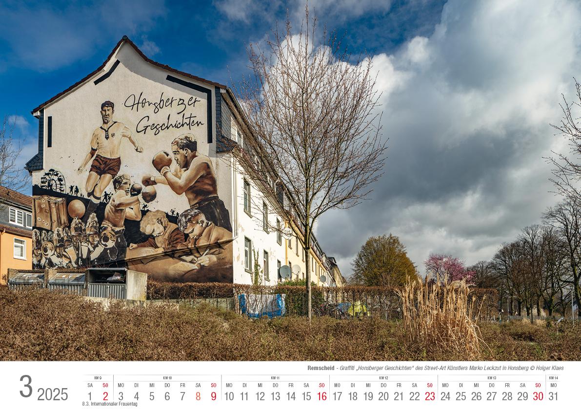 Remscheid 2025 Bildkalender A3 Spiralbindung