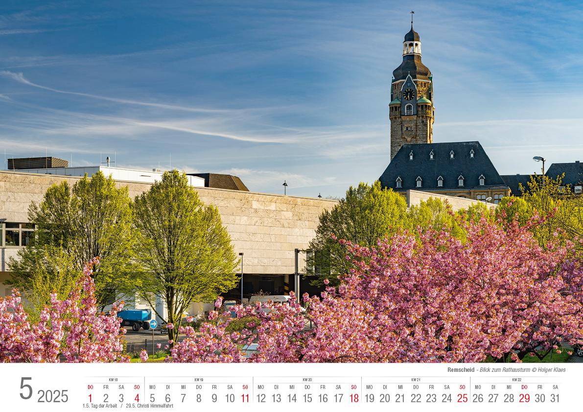 Remscheid 2025 Bildkalender A3 Spiralbindung