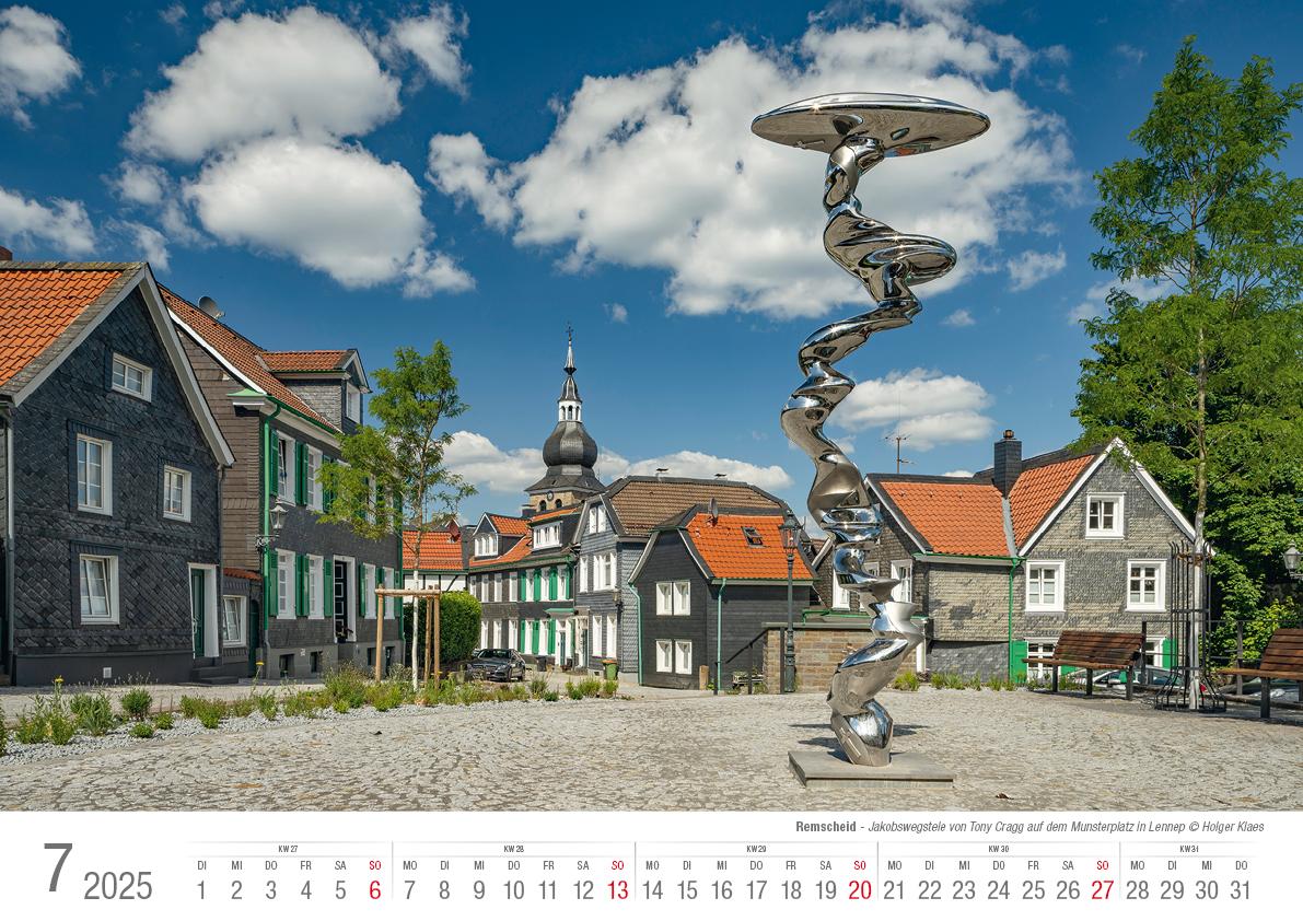 Remscheid 2025 Bildkalender A3 Spiralbindung