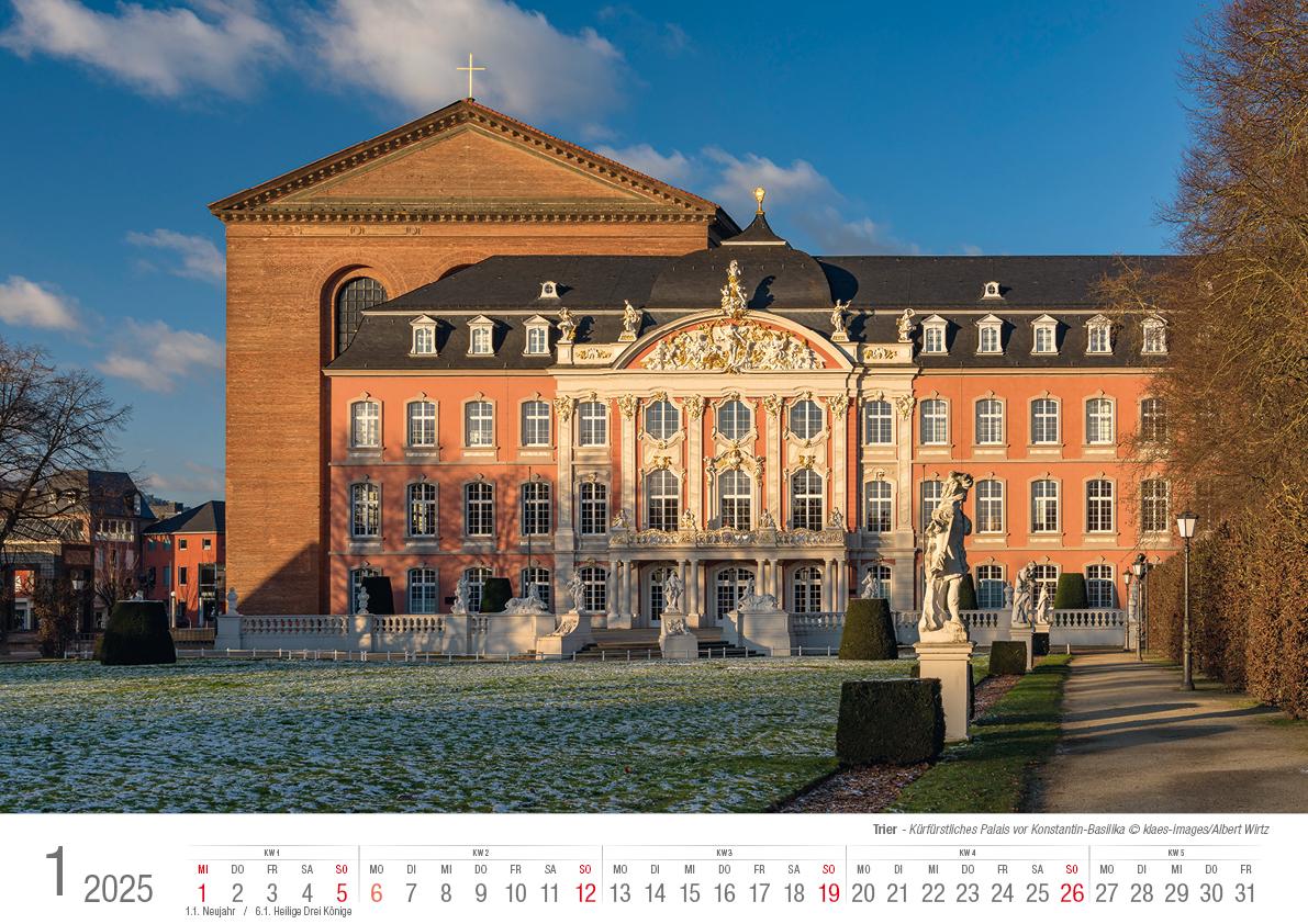 Trier 2025 Bildkalender A3 Spiralbindung