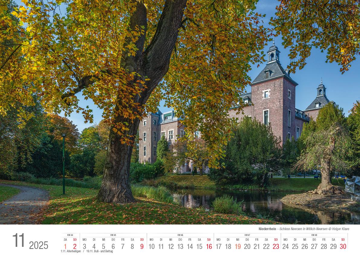 Niederrhein 2025 Bildkalender A3 Spiralbindung