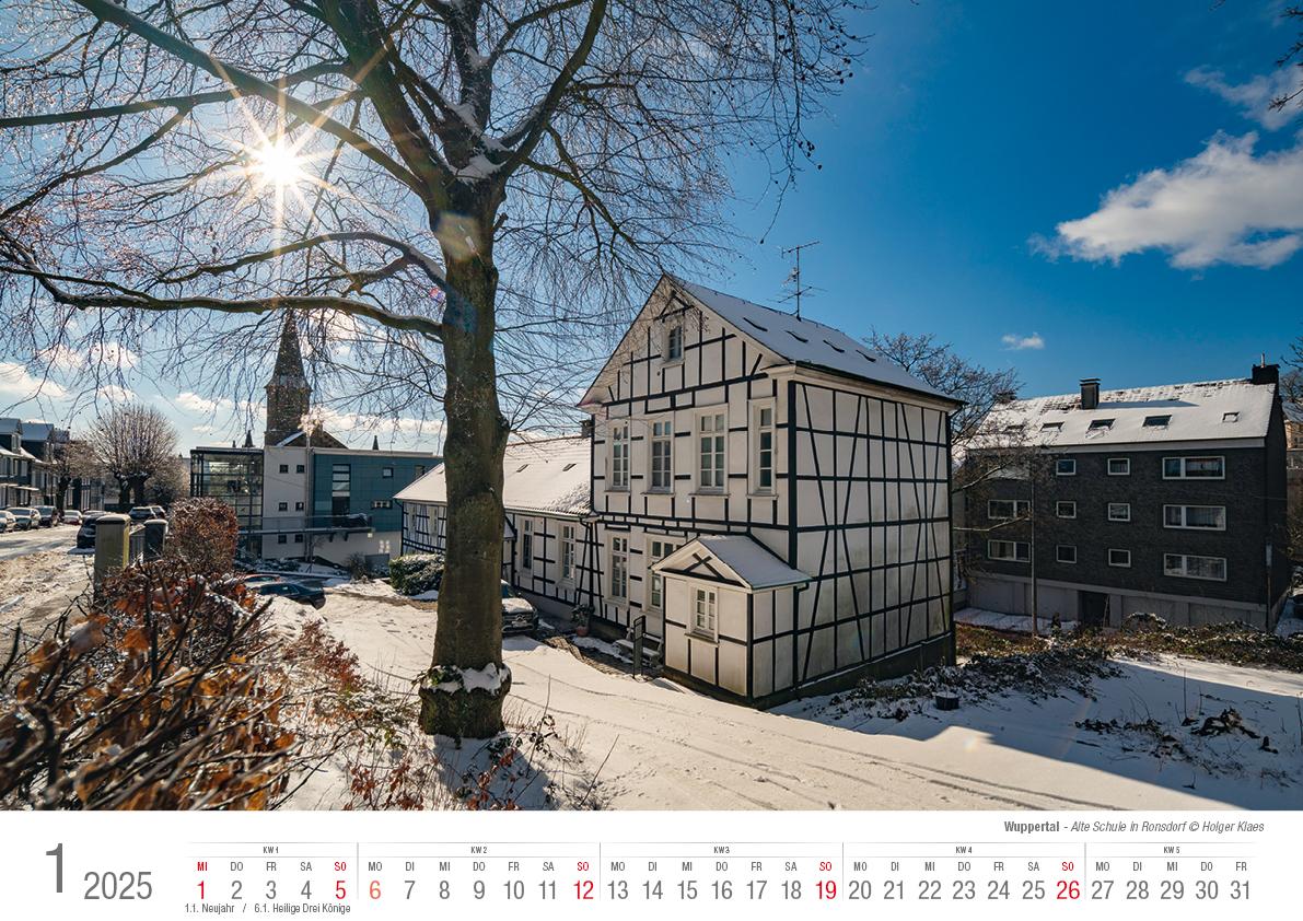 Wuppertal 2025 Bildkalender A3 Spiralbindung