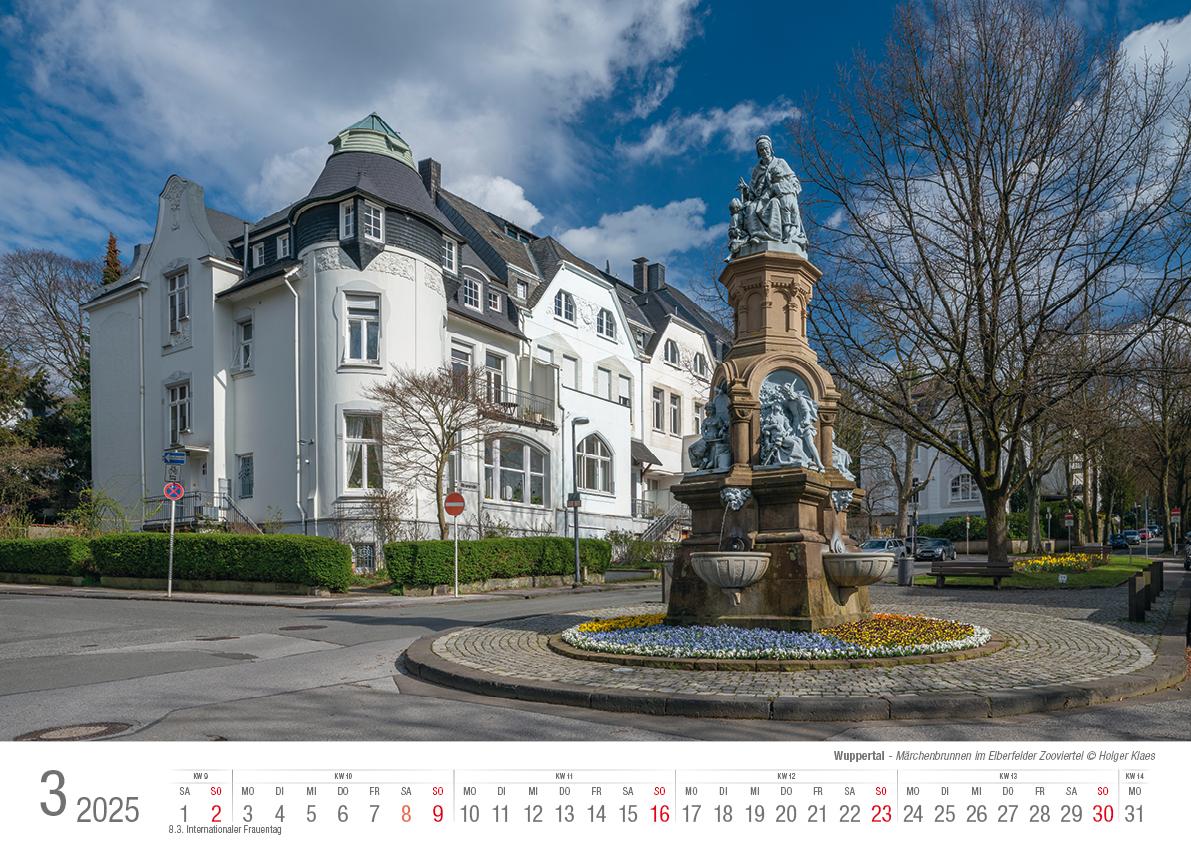 Wuppertal 2025 Bildkalender A3 Spiralbindung