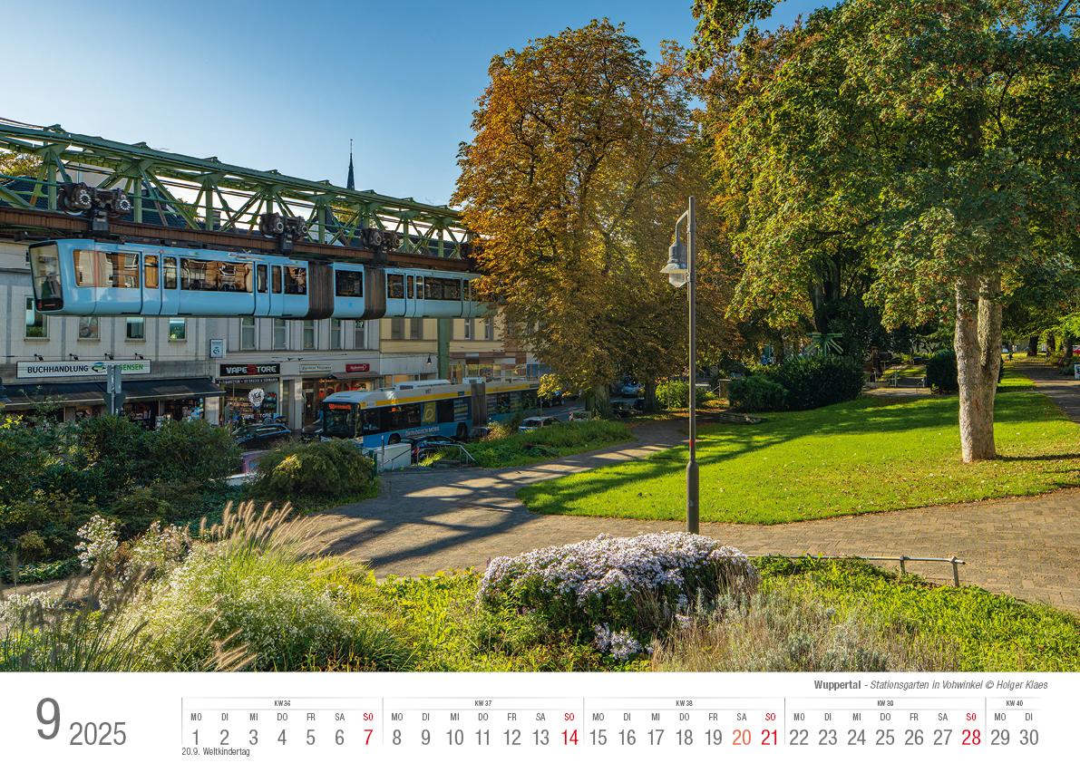 Wuppertal 2025 Bildkalender A3 Spiralbindung