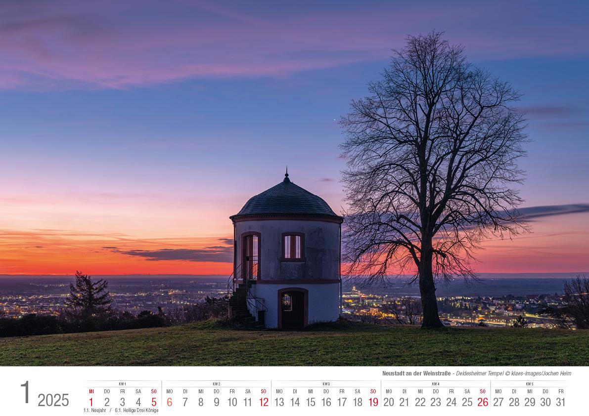 Neustadt a. d. Weinstraße 2025 Bildkalender A3 Spiralbindung