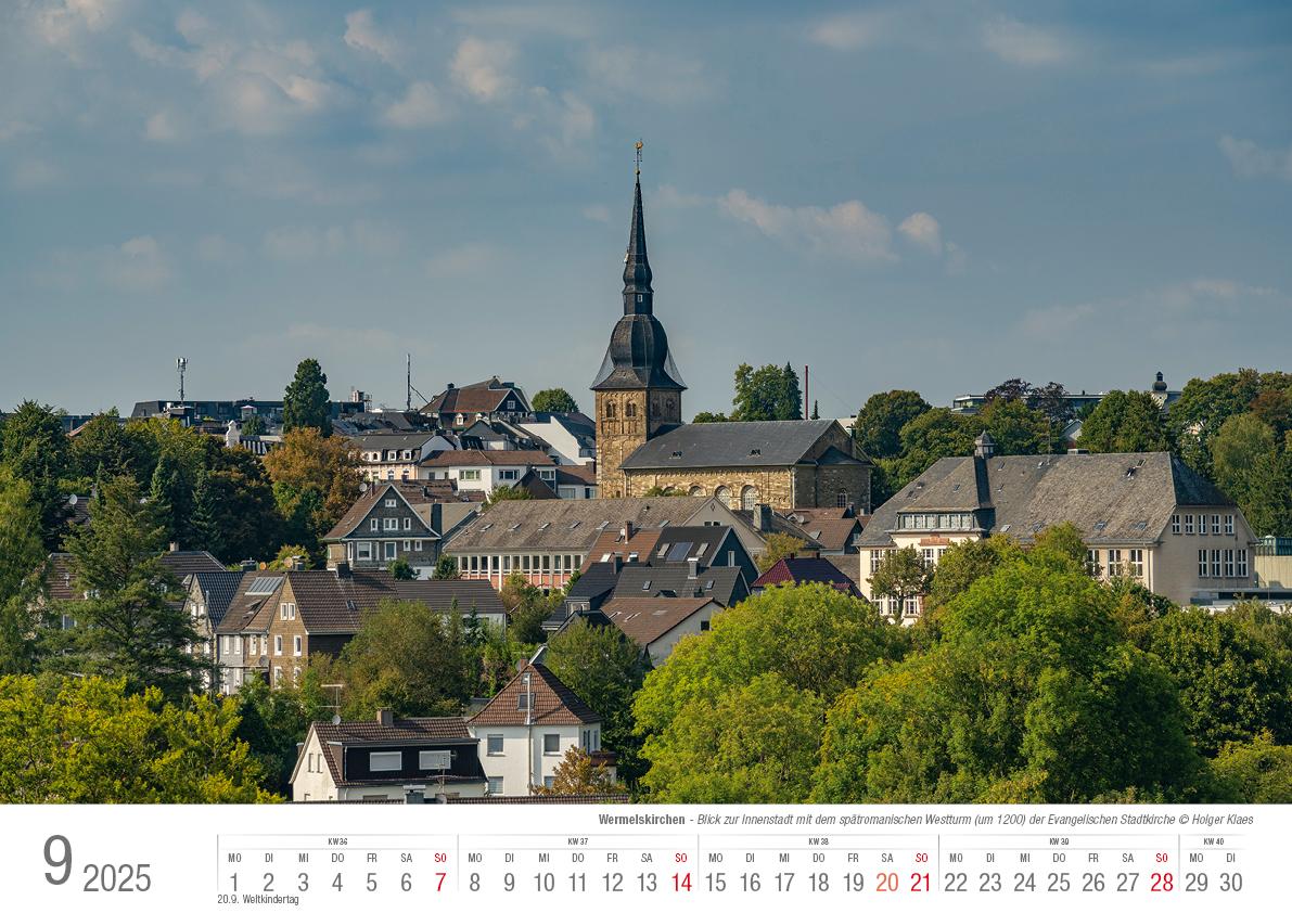 Wermelskirchen 2025 Bildkalender A3 Spiralbindung