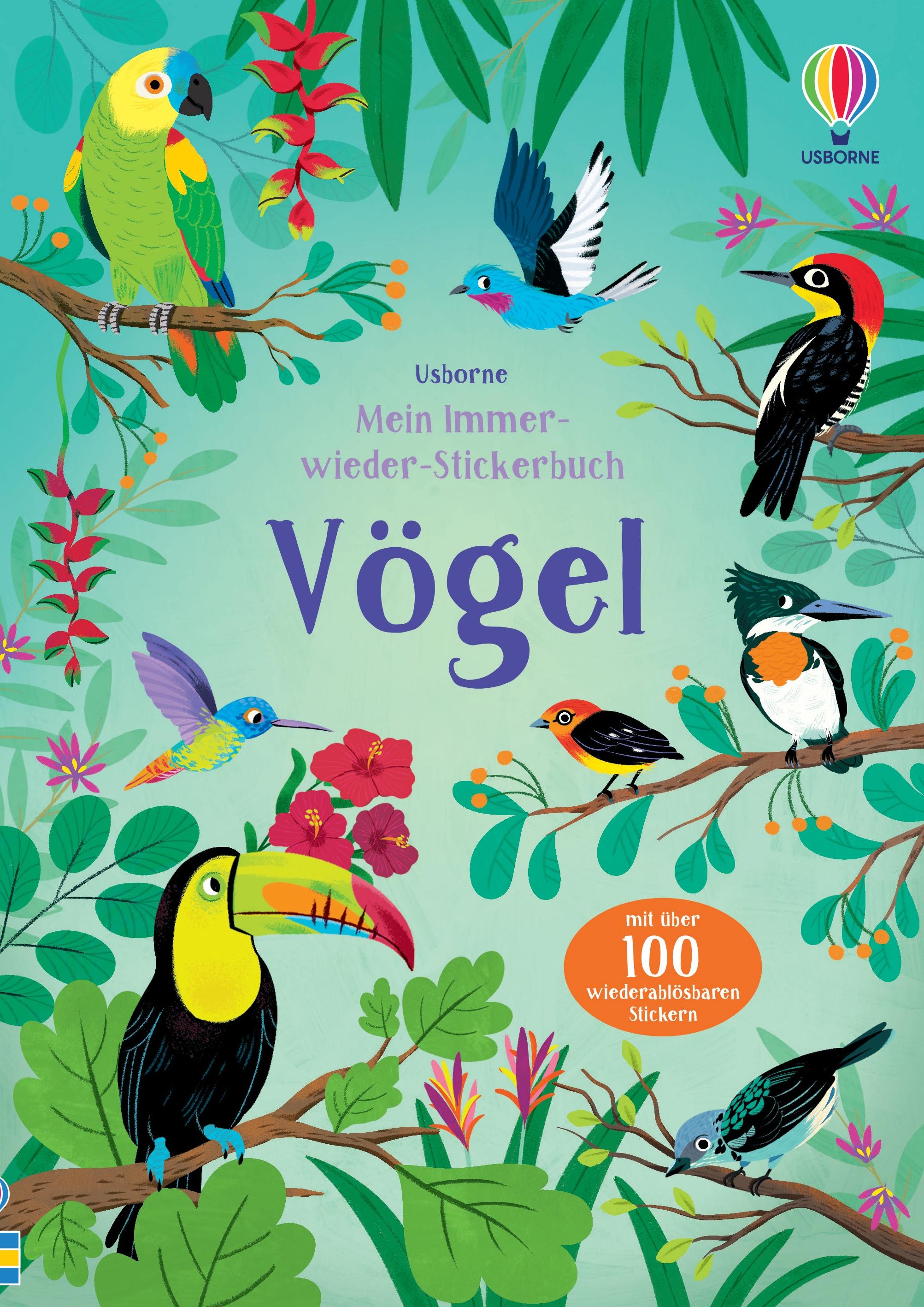 Mein Immer-wieder-Stickerbuch: Vögel