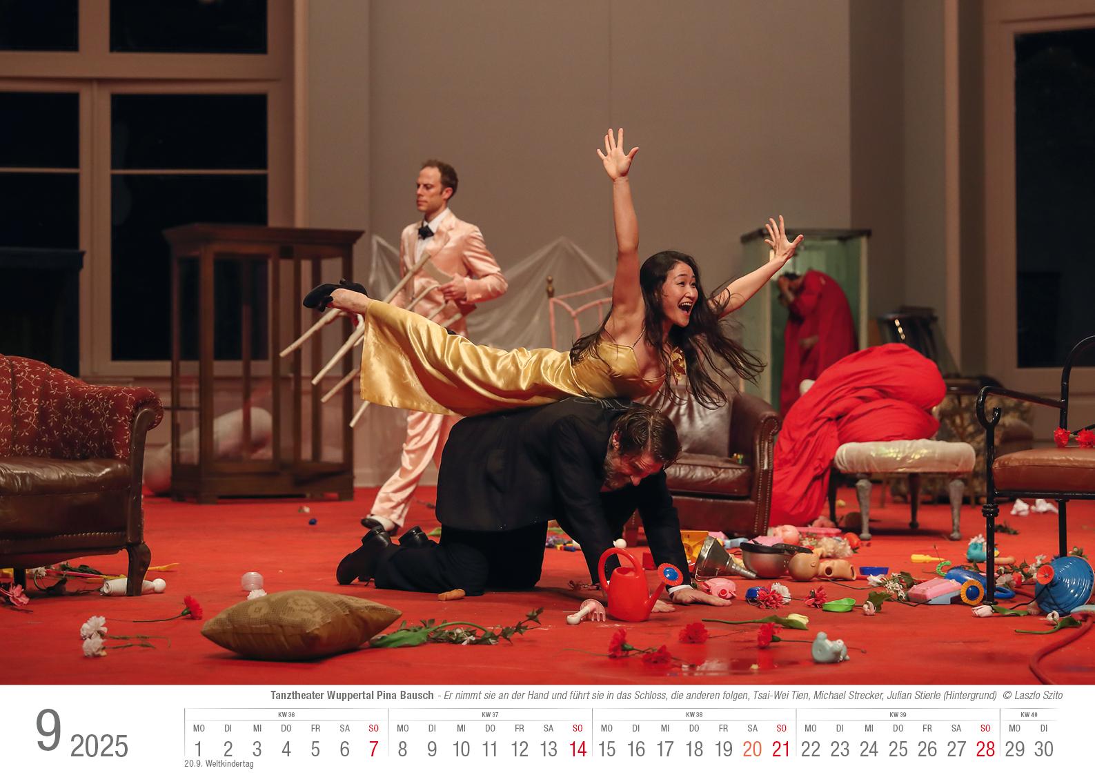 Tanztheater Wuppertal Pina Bausch 2025 Bildkalender A3 Spiralbindung