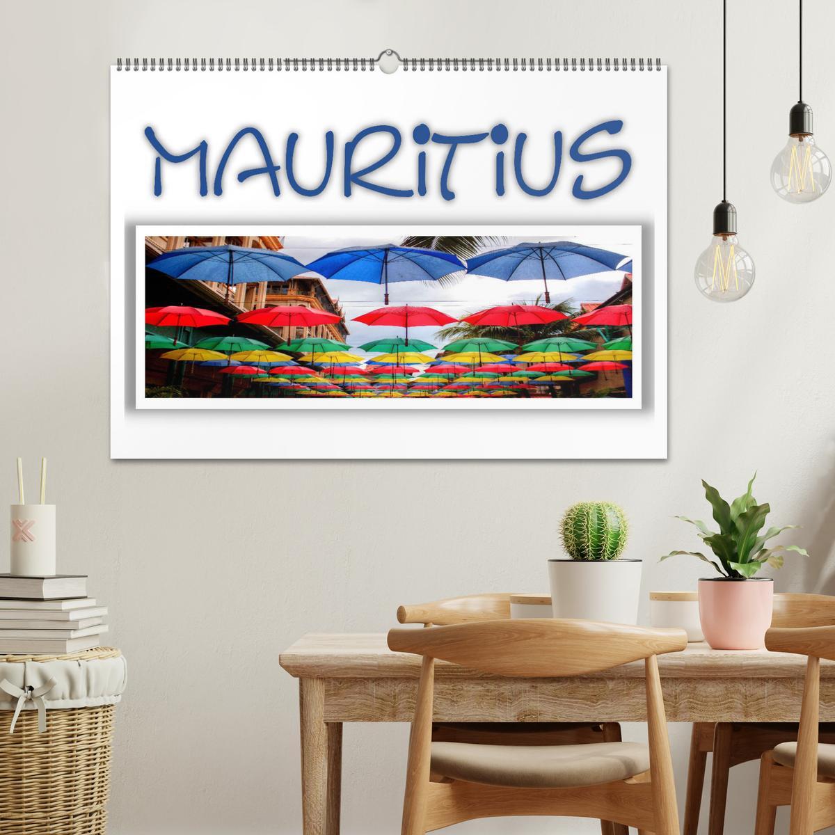 Mauritius - Die Perle im Indischen Ozean (Wandkalender 2025 DIN A2 quer), CALVENDO Monatskalender