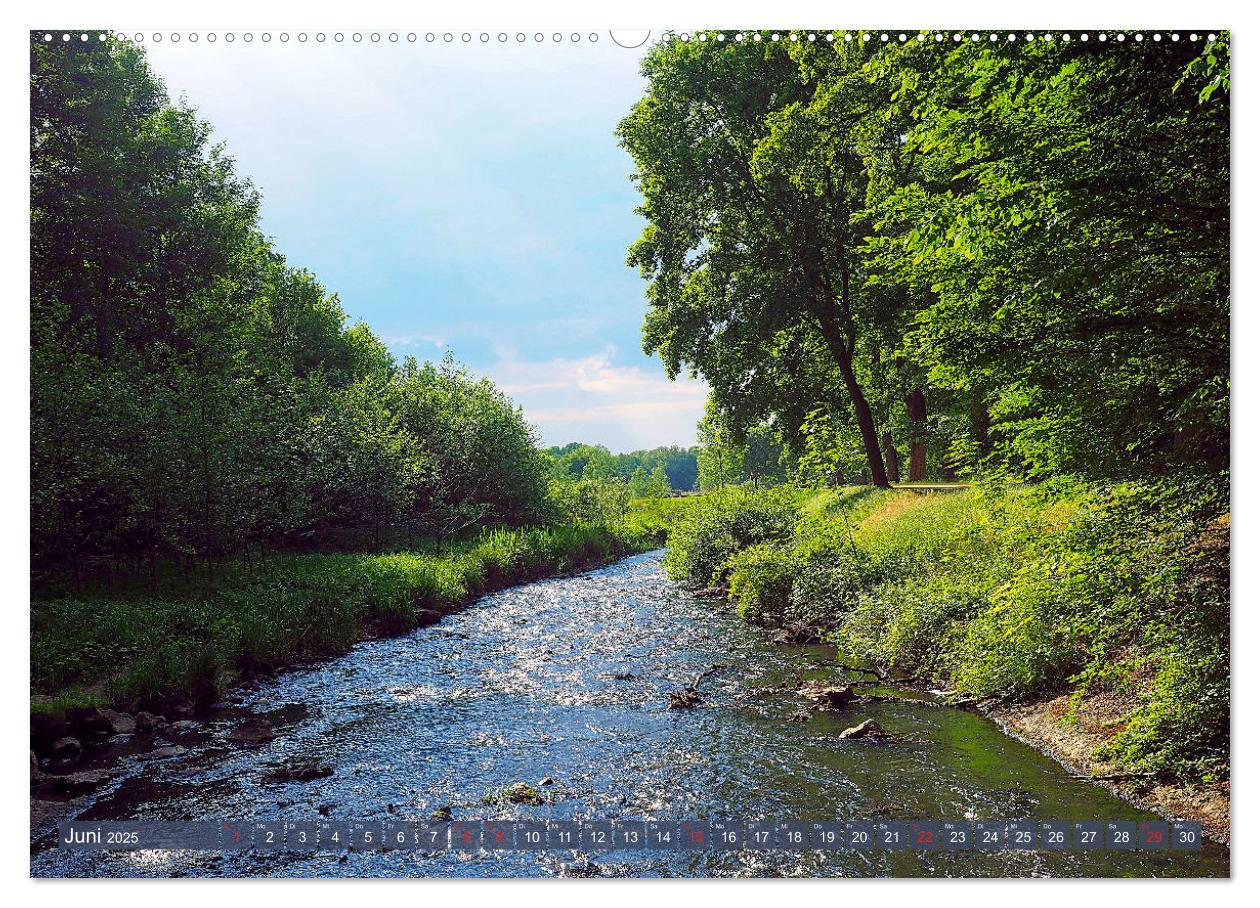 Impressionen - Gütersloh entlang der Dalke (hochwertiger Premium Wandkalender 2025 DIN A2 quer), Kunstdruck in Hochglanz