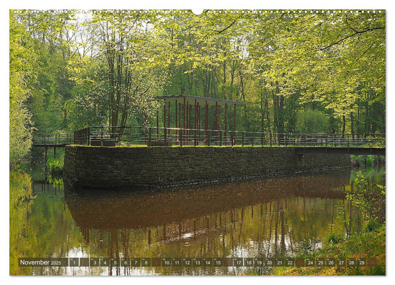 Impressionen - Gütersloh entlang der Dalke (hochwertiger Premium Wandkalender 2025 DIN A2 quer), Kunstdruck in Hochglanz