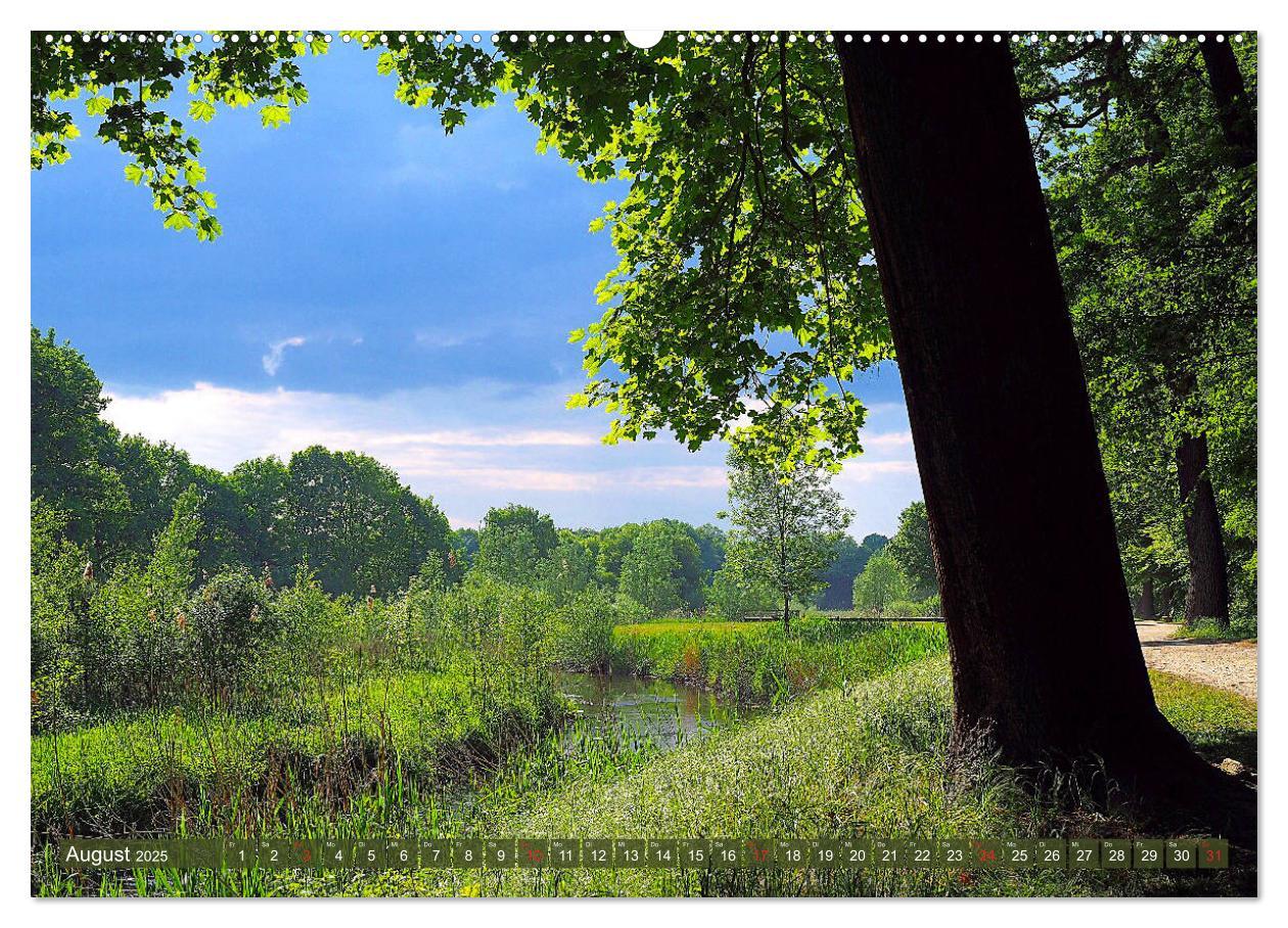 Impressionen - Gütersloh entlang der Dalke (hochwertiger Premium Wandkalender 2025 DIN A2 quer), Kunstdruck in Hochglanz