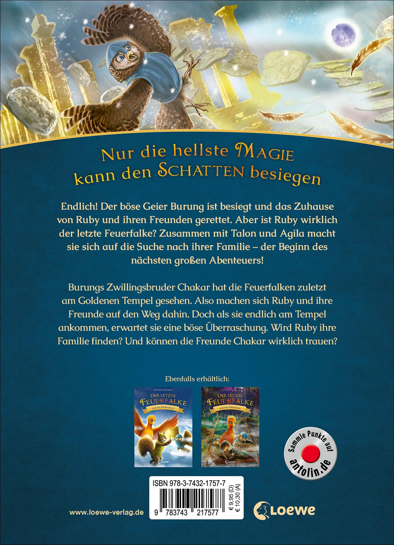 Der letzte Feuerfalke und der goldene Tempel (Band 9)