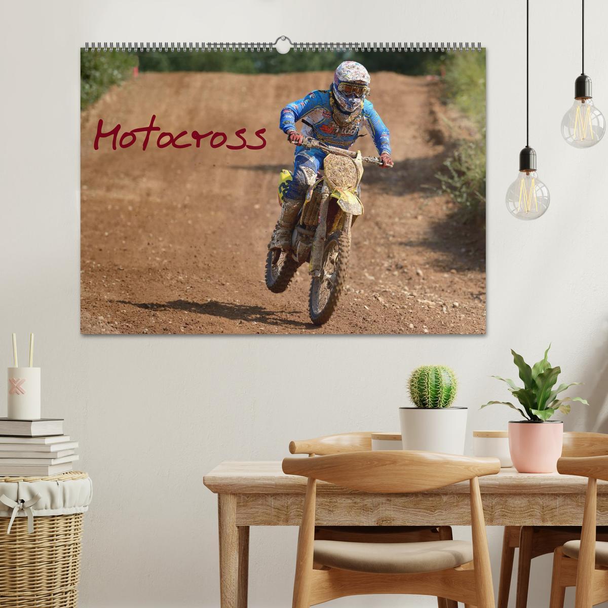 Motocross - Terminplaner (Wandkalender 2025 DIN A2 quer), CALVENDO Monatskalender