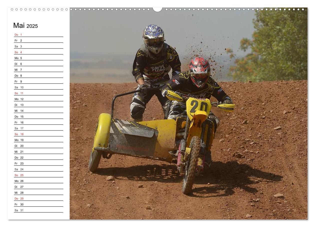 Motocross - Terminplaner (Wandkalender 2025 DIN A2 quer), CALVENDO Monatskalender