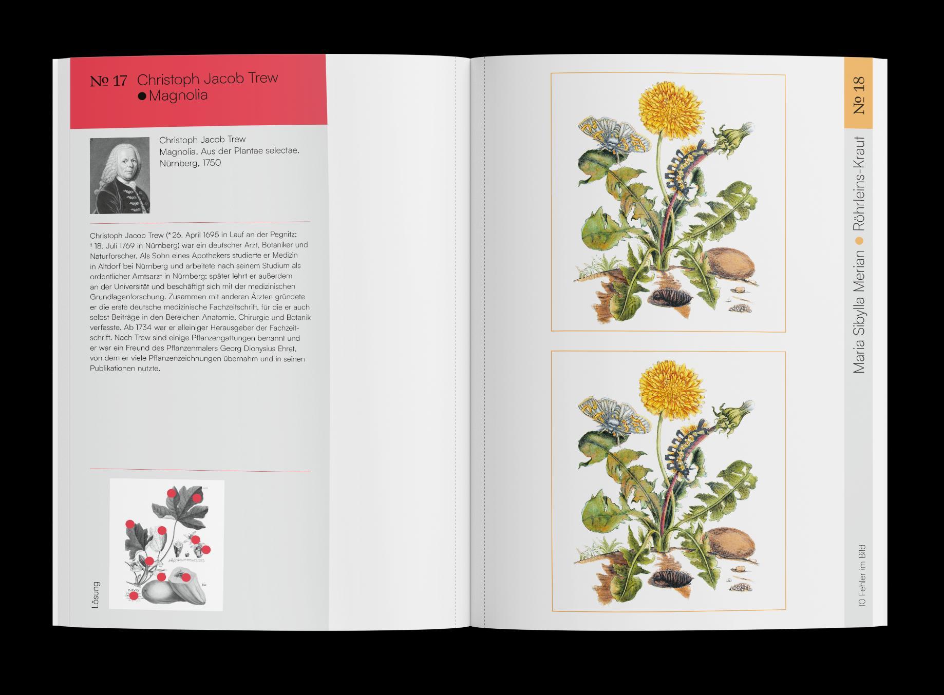 Finde den Fehler - 50 Botanische Illustrationen